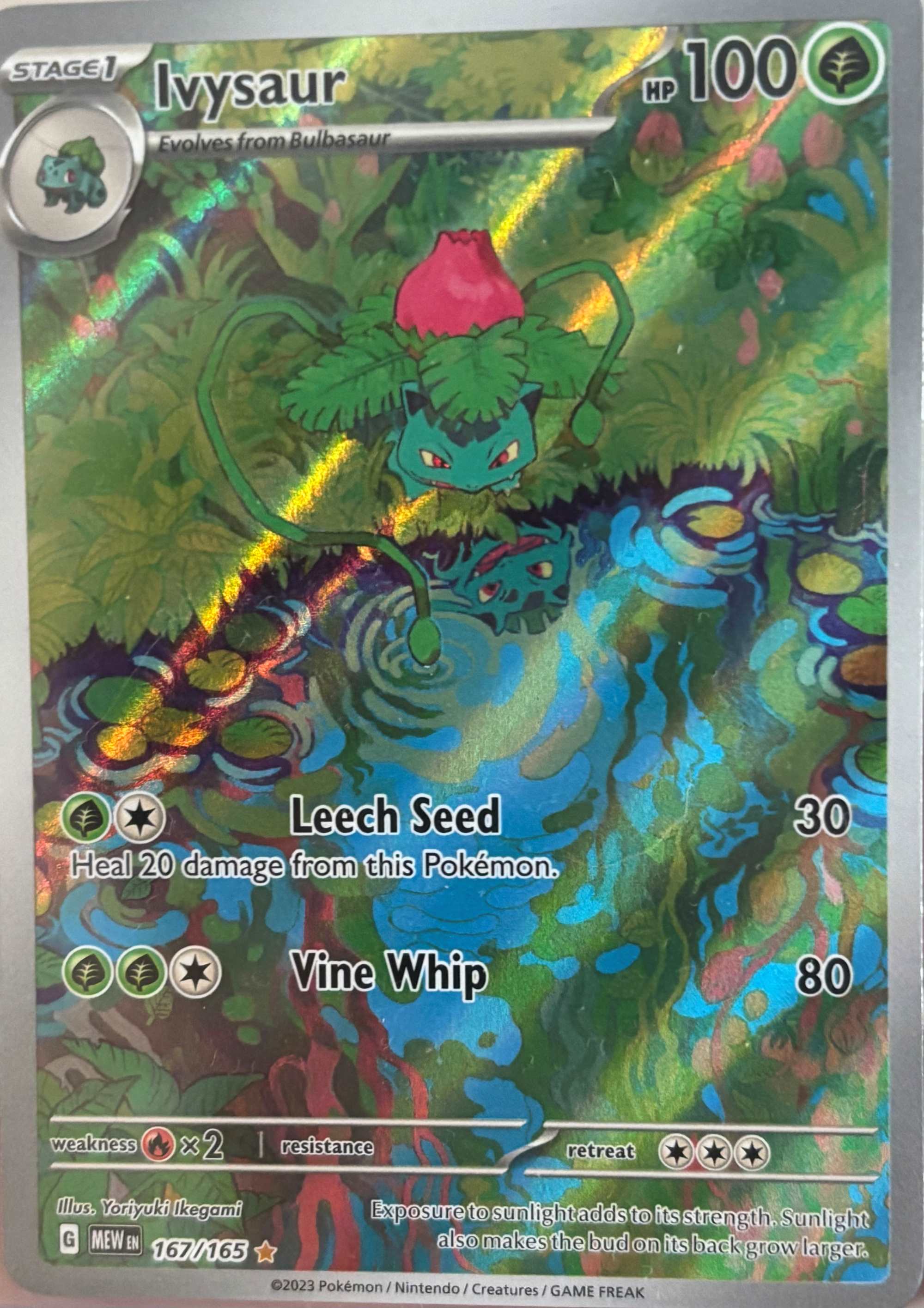 Ivysaur Pokemon card